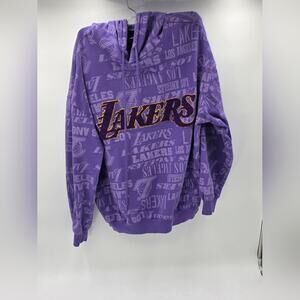 Los Angeles‎ Lakers Purple All Over Print Hoodie Sweatshirt NBA